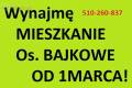 Wynajm mieszkanie 32m2 na os. Bajkowe od 1 MARCA